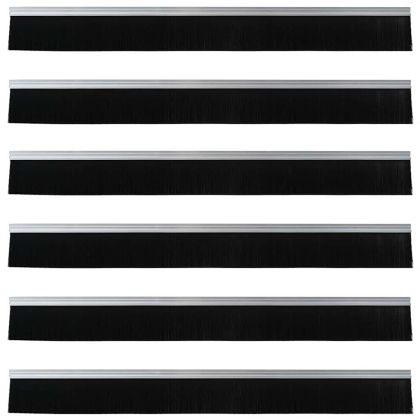 Самозалепващи се четки за уплътняване на врати 6 pcs Сребрист