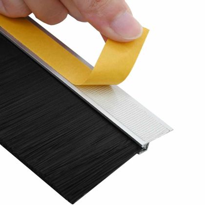 Самозалепващи се четки за уплътняване на врати 12 pcs Сребрист