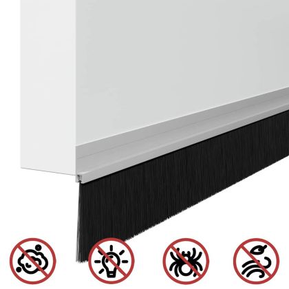 Самозалепващи се четки за уплътняване на врати 12 pcs Сребрист