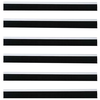 Самозалепващи се четки за уплътняване на врати 6 pcs Бяло