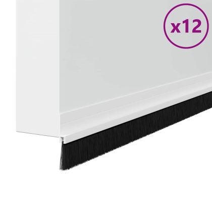Самозалепващи се четки за уплътняване на врати 12 pcs Бяло