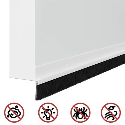 Самозалепващи се четки за уплътняване на врати 12 pcs Бяло