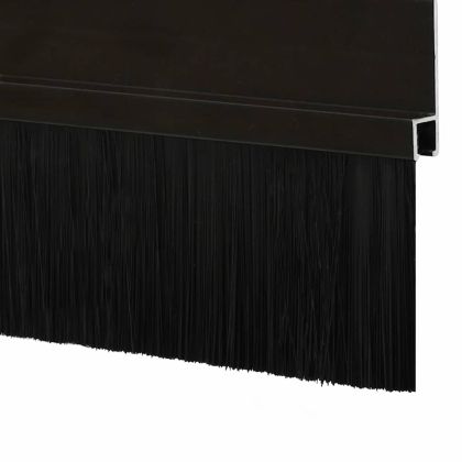 Самозалепващи се четки за уплътняване на врати 6 pcs Черно