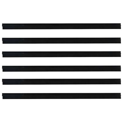 Самозалепващи се четки за уплътняване на врати 6 pcs Черно