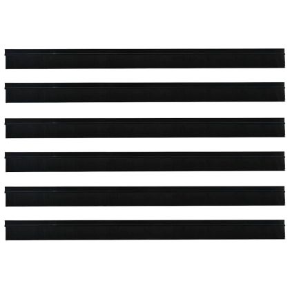 Самозалепващи се четки за уплътняване на врати 6 pcs Черно