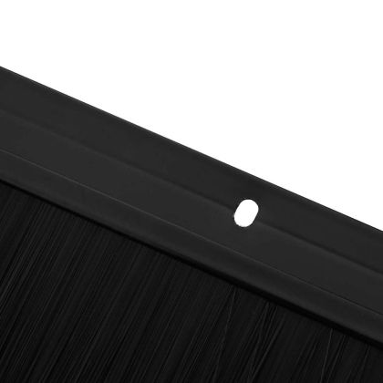 Запечатващи четки за врата с винтово закрепване 6 pcs Черно