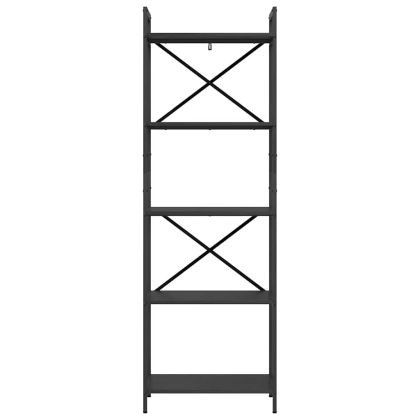 Рафт за книги Черния дъб 56 x 34 x 171 см Инженерно дърво