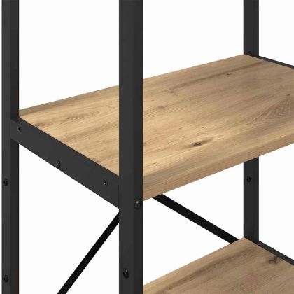 Рафт за книги Дъб 56 x 34 x 133,5 см Инженерно дърво