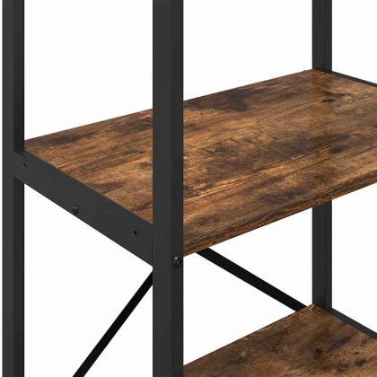 Рафт за книги Димян дъб 56 x 34 x 96 см Инженерно дърво