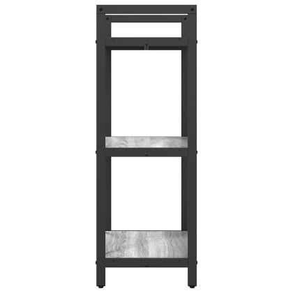 Рафт за книги Сив Сонома 56 x 34 x 96 см Инженерно дърво