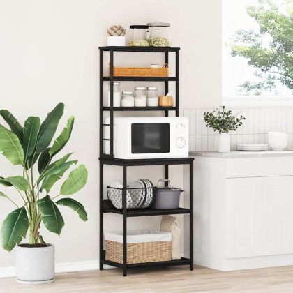 Кухненски рафт Черния дъб 60 x 40 x 168 см Инженерно дърво