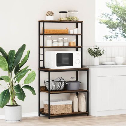 Кухненски рафт Димян дъб 80 x 40 x 168 см Инженерно дърво