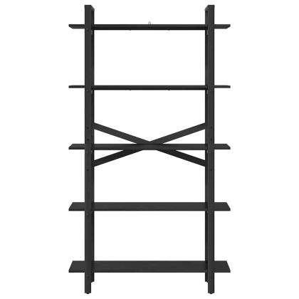 Рафт за книги Черния дъб 100 x 33,5 x 178 см Инженерно дърво