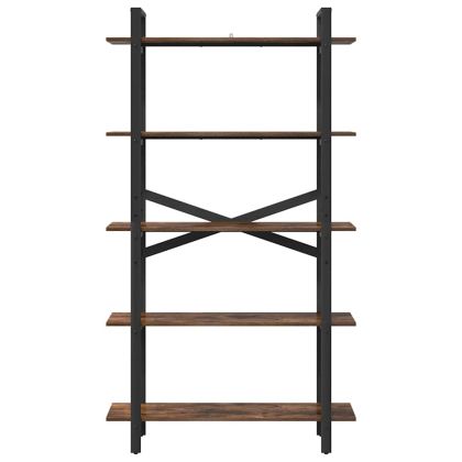 Рафт за книги Димян дъб 100 x 33,5 x 178 см Инженерно дърво