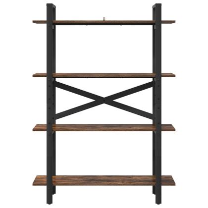 Рафт за книги Димян дъб 100 x 33,5 x 140 см Инженерно дърво