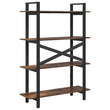 Рафт за книги Димян дъб 100 x 33,5 x 140 см Инженерно дърво