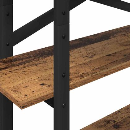 Рафт за книги Старо дърво 100 x 33,5 x 140 см Инженерно дърво