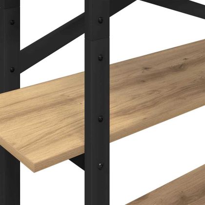 Рафт за книги Дъб 100 x 33,5 x 140 см Инженерно дърво