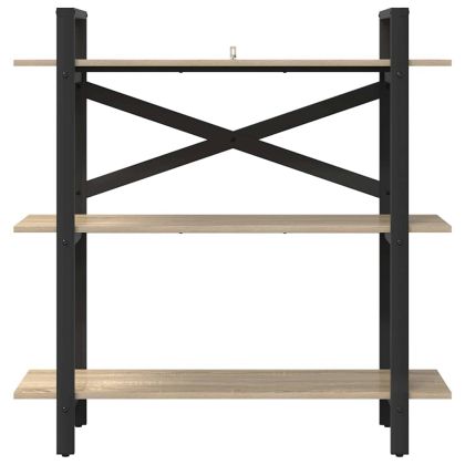 Рафт за книги Сонома дъб 100 x 33,5 x 102 см Инженерно дърво