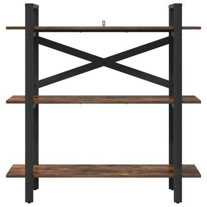 Рафт за книги Димян дъб 100 x 33,5 x 102 см Инженерно дърво