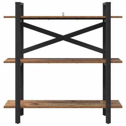 Рафт за книги Старо дърво 100 x 33,5 x 102 см Инженерно дърво