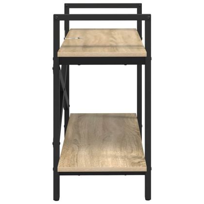 Рафт за книги Сонома дъб 100 x 33,5 x 64 см Инженерно дърво