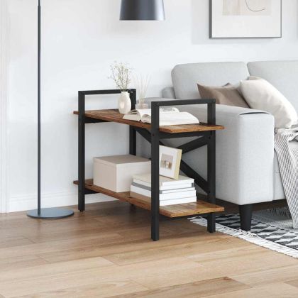 Рафт за книги Старо дърво 100 x 33,5 x 64 см Инженерно дърво