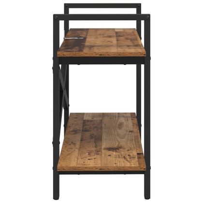 Рафт за книги Старо дърво 100 x 33,5 x 64 см Инженерно дърво