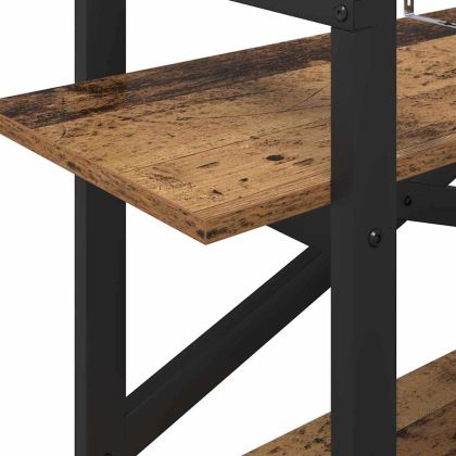 Рафт за книги Старо дърво 100 x 33,5 x 64 см Инженерно дърво