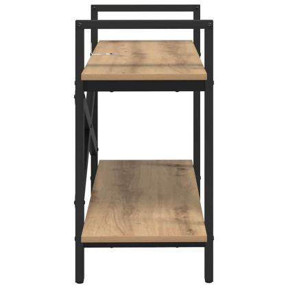 Рафт за книги Дъб 100 x 33,5 x 64 см Инженерно дърво