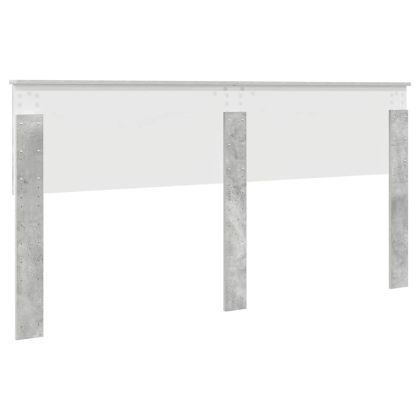 Облегалка за глава Циментено сиво 200 cm Инженерно дърво