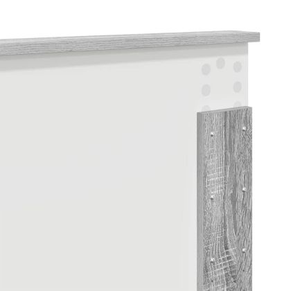 Облегалка за глава с таблото Сив Сонома 200 cm Инженерно дърво