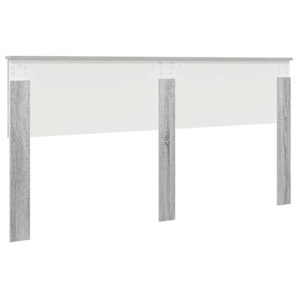 Облегалка за глава с таблото Сив Сонома 180 cm Инженерно дърво