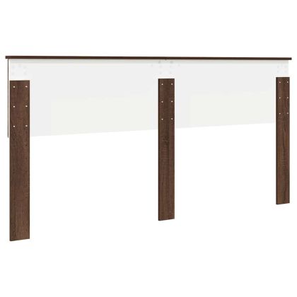 Облегалка за глава с таблото Кафяв дъб 180 cm Инженерно дърво