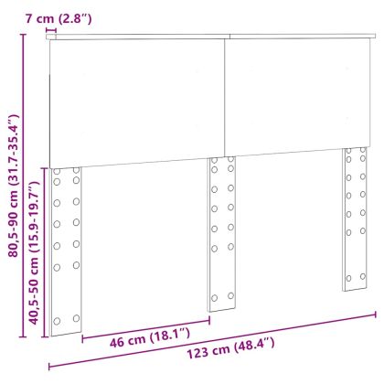 Облегалка за глава с таблото Черния дъб 120 cm Инженерно дърво