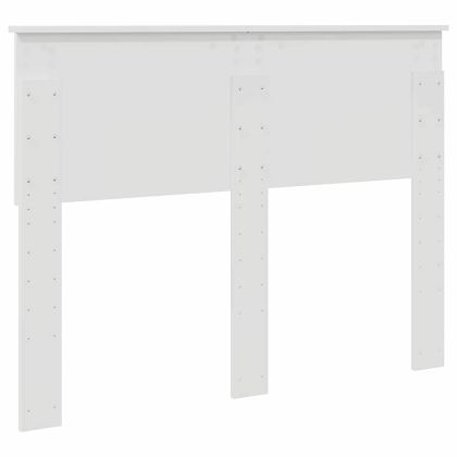 Облегалка за глава с таблото Гланц бяло 120 cm Инженерно дърво