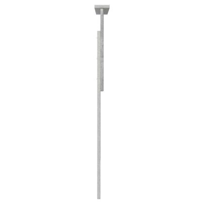 Облегалка за глава Циментено сиво 100 cm Инженерно дърво