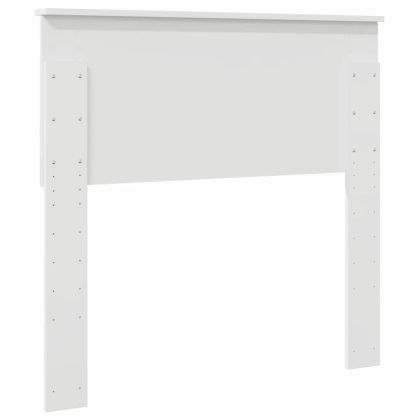 Облегалка за глава с таблото Гланц бяло 90 cm Инженерно дърво