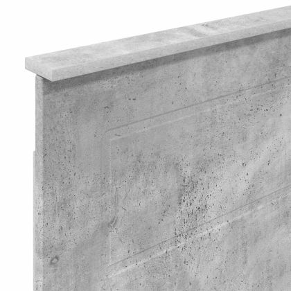 Облегалка за глава Циментено сиво 75 cm Инженерно дърво