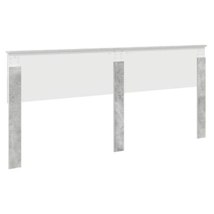 Облегалка за глава Циментено сиво 200 cm Инженерно дърво