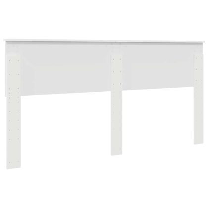 Облегалка за глава с таблото Бяло 180 cm Инженерно дърво