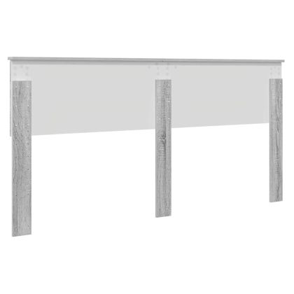 Облегалка за глава с таблото Сив Сонома 180 cm Инженерно дърво