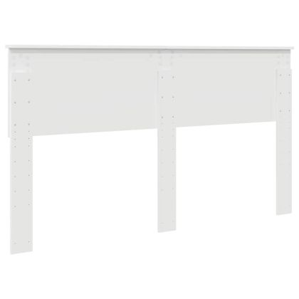 Облегалка за глава с таблото Бяло 160 cm Инженерно дърво