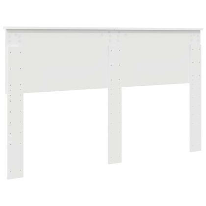 Облегалка за глава с таблото Бяло 150 cm Инженерно дърво