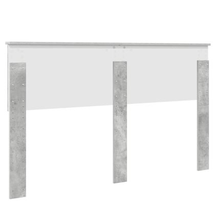 Облегалка за глава Циментено сиво 150 cm Инженерно дърво