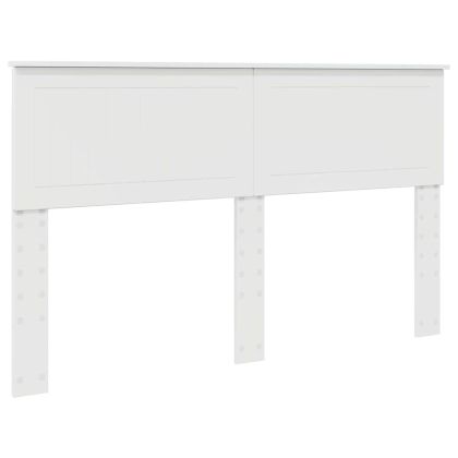 Облегалка за глава с таблото Гланц бяло 150 cm Инженерно дърво