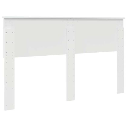 Облегалка за глава с таблото Гланц бяло 150 cm Инженерно дърво