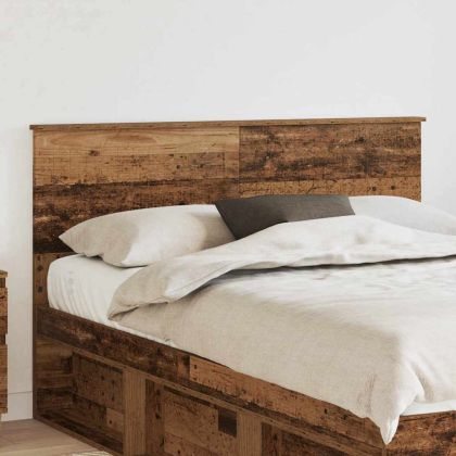 Облегалка за глава с таблото Старо дърво 140 cm Инженерно дърво