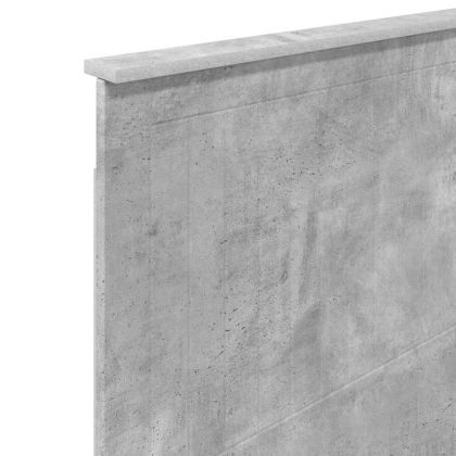 Облегалка за глава Циментено сиво 100 cm Инженерно дърво