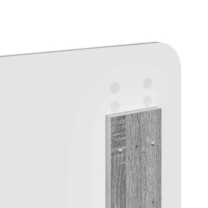 Облегалка за глава с таблото Сив Сонома 200 cm Инженерно дърво